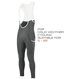 CEROTIPOLAR Thermal Fleece Cycling Tights, Bibs Tights, Bike Bibs Pants for Fall and Cold Winter