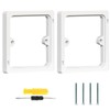 Acmerota 20mm White Single Socket Spacer 1 Gang Square Spacer