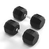 Rubber Coated Hex Dumbbell Weight Set, Multiple Sizes Exercise &