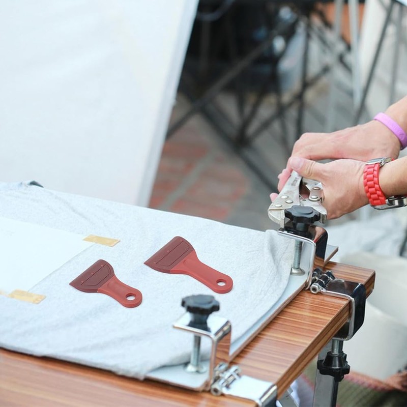 WEBEEDY 4 Pcs Squeegee Rubber Blade Screen Printing Squeegee,Self-Adhesive Screen