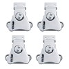 EWONICE 4Pcs Padlockable Steel Spring Loaded Butterfly Twist Latch and