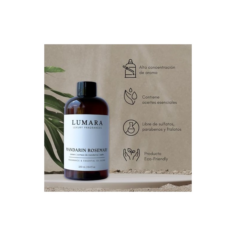 Lumara, Esencia Ambiental Aroma Hotel Waldorf para Difusor Profesional