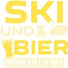 CafePress Skier Ski Team Skiing Beer Lover Drinking Sticker Oval