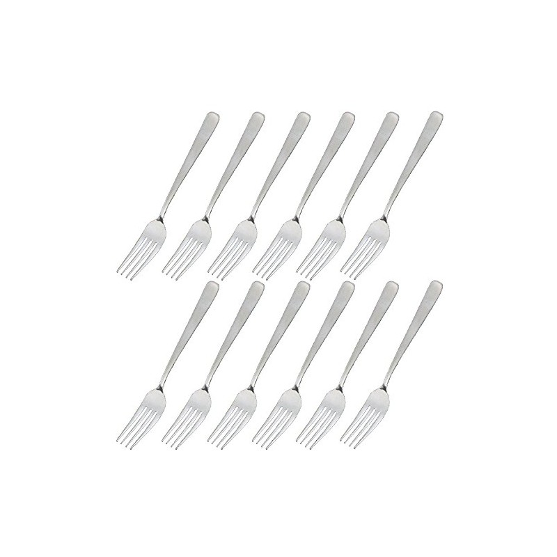 Nagao Lilac Dessert Forks, Set of 12, 18-8 Stainless Steel,