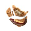 Handcrafted Rainbow Trout Wood Puzzle Box, All-Natural Wood Intarsia Art