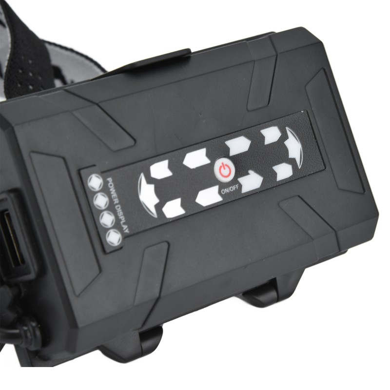 XHP160 Strong Headlight USB Charging Adjustable Waterproof Head Mounted Telescopic