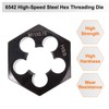sourcing map Hex Threading Die M11 x 0.75 Metric Thread