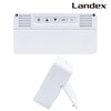 LANDEX Alarm Clock, Digital Thermometer with Magnet, Small, Mini Calendar