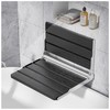 AKIMRABY Folding Shower Seat Wall Mounted, 15" Folding Shower Bench