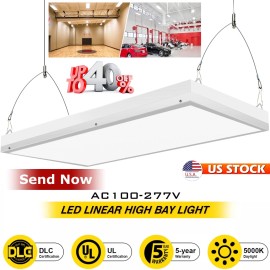 WYZM LED Linear High Bay Light 2FT, 100W 16000LM Adjustable Tilt Linear High Bay Lamp