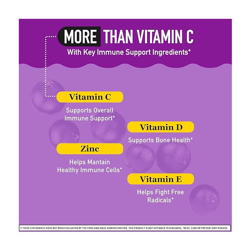 Airborne Elderberry + Zinc & Vitamin C Gummies For Adults,