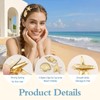 6 PCS Small Metal Hair Clips, Gold Starfish Hair Clips