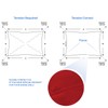 E&K Sunrise 12' x 12' Waterproof Sun Shade Sail-Red Rectangle