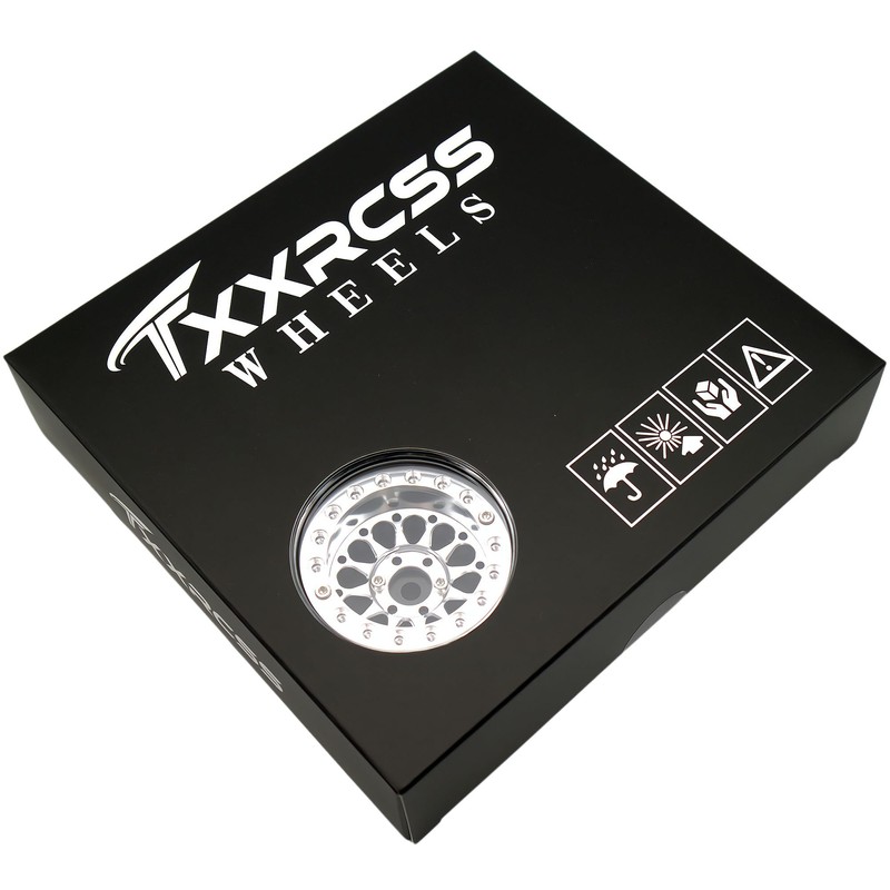 TxxRcss Rc 1.9 Inch Beadlock Wheel Negative Offset 8mm Aluminum