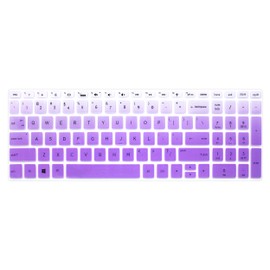 Keyboard Cover Skin Compatible for 15.6" HP Pavilion x360 15-br075nr, Pavilion 15-cc 15-cb Series 15-cc010nr 15-cb010nr, HP Envy x360 15m-bp 15m-bq Series, HP Envy 17.3" 17m-ae011dx (Ombre Purple)