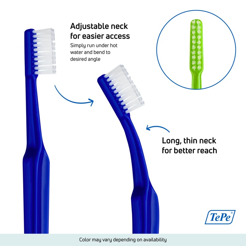 TePe Implant Orthodontic Soft Toothbrush – Extra Narrow Brush Head