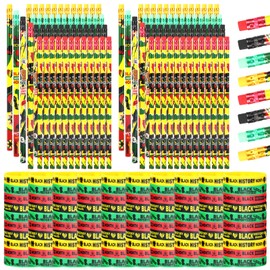 Kolewo4ever 200 Pieces Black History Month Gifts Set for Black History Month Classrooms Rewards with Pencils