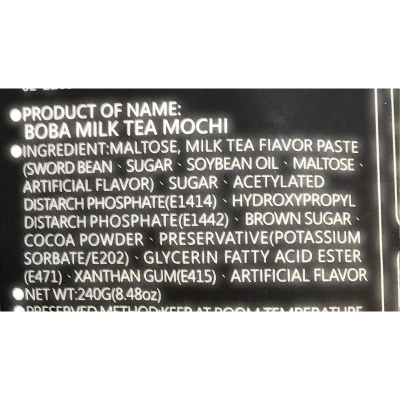 Yuki & Love Boba Milk Tea Mochi 8.48 Oz