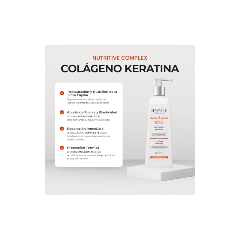 Senzáre Nutritive Colágeno Keratina Tratamiento 300ml