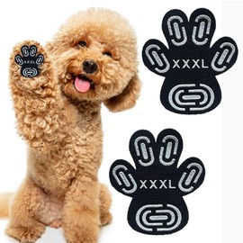 Anti Slip Dog Paw Pads - 20 Pcs (5 Sets) High Traction Grips for Senior Dogs, Breathable Dog Paw Stickers for Hardwood Floors, Non-Slip Foot Protectors to Prevent Slipping, Hot Pavement Shield