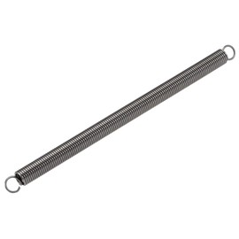 sourcing map Tension Spring Tension Springs, 16mm OD, 2mm Wire Thickness, 341.6mm Extended Length, 280mm Free Length, Spring Steel, 15kg Load Capacity, Grey