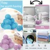 Reusable Laundry Dryer Balls, Sky Blue Plastic Anti-Static Fabric Softener,
