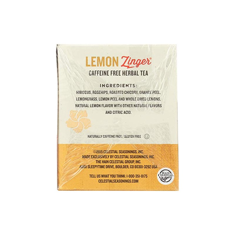 Celestial Seasonings Lemon Zinger Herb Tea (3x20 bag)