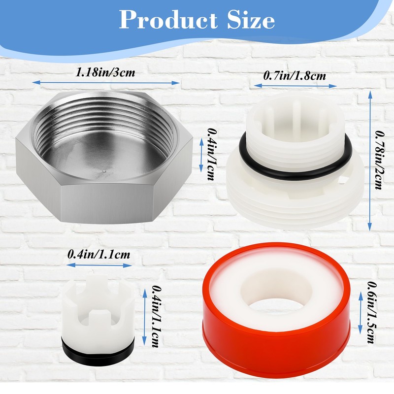 Coolrunner Vacuum Breaker Outside Faucet with Teflon Tape, for VACVBKX1B