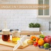 Sauce and Oil Bottle with Silicone Brush for Cooking BBQ