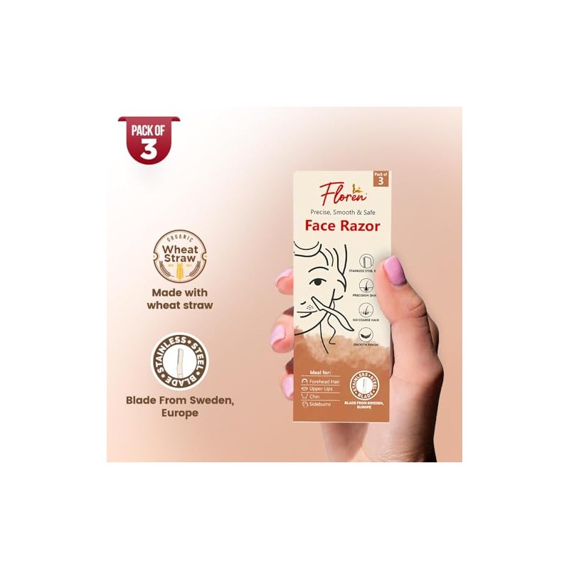 Floren Herramienta de Dermaplaning con Funda de Precisión Pack de