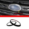 autotrim000 Gloss Black Front Rear Emblem Badge Logo Trim 2PCS