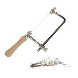 HOMESOM 1PC Coping Saw Steel Frame With 1mm Diamond Wire Saw For Wood Stone Metal Cutting Multi function Hand Tool