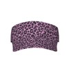 Leopard Print Rose Cheetah Purple Sports Sun Visor Hats Adjustable