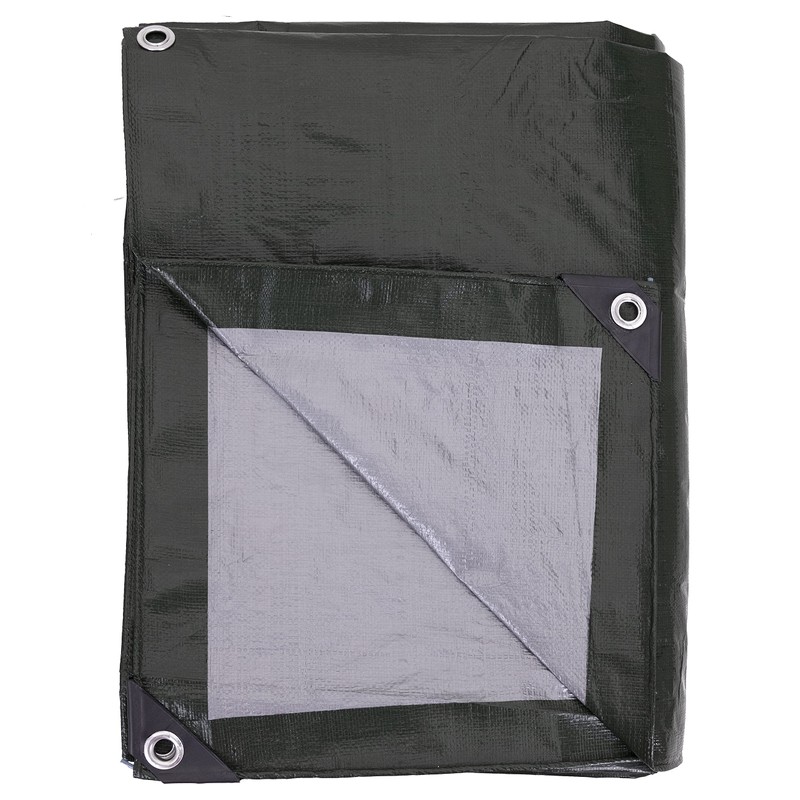 Kotap 15 x 30 Ft. Heavy-Duty Protection/Coverage Tarp, 8-mil, Reversible,