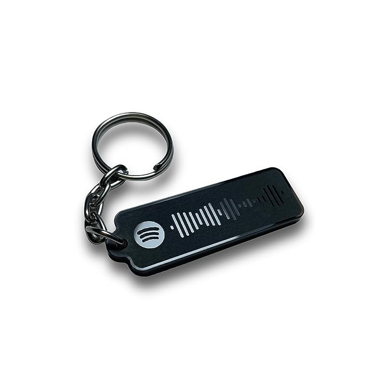Llavero personalizado con código escaneable Spotify ideal para regalo