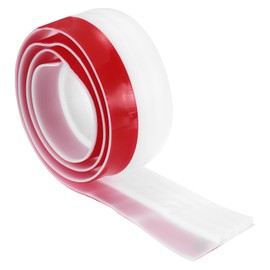 PATIKIL Door Draft Stopper, 3.3FT Silicone Under Door Strip Weather Stripping Seal Adhesive Doors Stopper Noise Cold Air Blocker, White(2 Inch Wide)