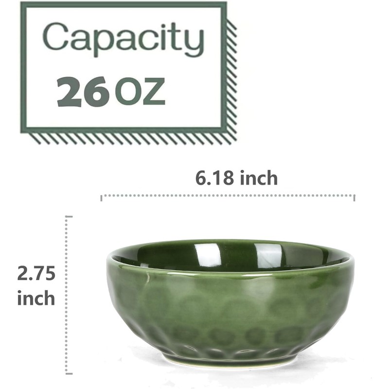 vicrays Ceramic Salad Bowls Set for Kitchen, Serving - 26