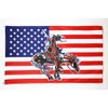 AZ FLAG - Flagge Usa Mit Pferd - 150x90 cm