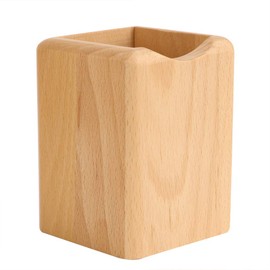 Pen Stand, Wooden, Square, Multifunctional, Pen Stand, Stylish, Brush-raised, Wood, High Quality, Pen Ballpoint Pen, Pencil, Scissors, Fountain Pen Storage, Small Items, Compact, Tabletop Storage,