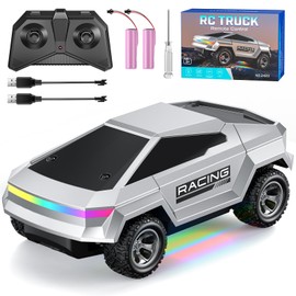 Remote Control Car, 1:24 Scale Pick-up RC Truck, 2WD High Speed All Terrain Off-Road Vehicle with Lights & Load Space, 2.4GHz Off-Road Vehicles Kids Gifts for Boys/Girls Age 3+