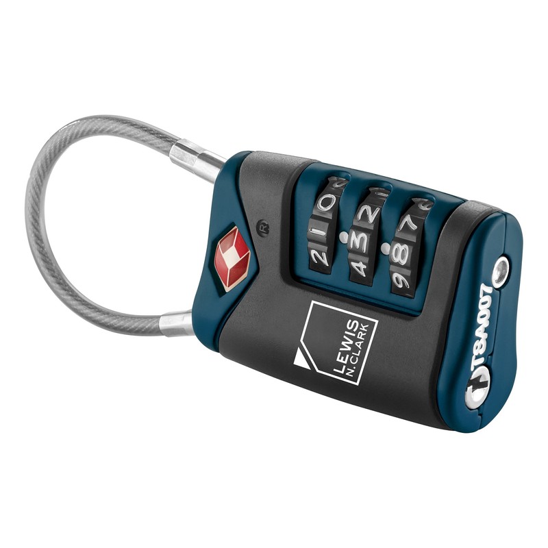 Lewis N. Clark TSA-Approved Combination Luggage Lock With Steel Cable