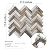 STICKGOO Herringbone Peel and Stick Backsplash, 10 Sheets PVC Kitchen