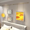 27.6in Brass Gallery Rail, Picture Rail Hanging System with Chain