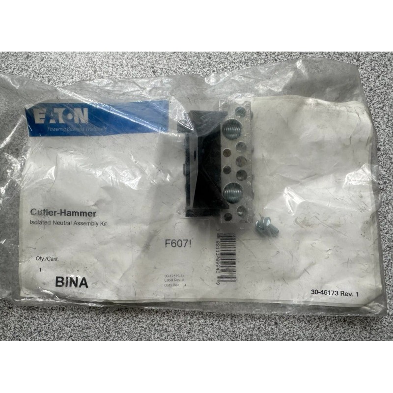 EATON NEW EATON BINA CIRCUIT BREAKER ISOLATED NEUTRAL ASSEMBLY for