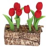 Artificial Tulips Flower Ornament 1:12 Doll House Garden Decor Simulated
