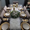 Topspitgo Faux Fur Modern Table Runner - 30 x 120