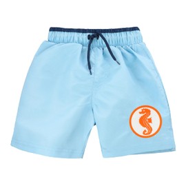 CraftWerk Seahorse Badge, Early Swimmer, Iron-On Patch, Swimming Badge for Children, Diameter 6 cm, Pack of 2, Orange