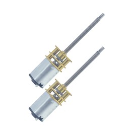 2Pcs DC 12V 120RPM M3 x 34mm 3-12V 20-3000RPM N20 Motor with Threaded Shaft for Rc, High Precision Motor with Lead Screw (12-120)