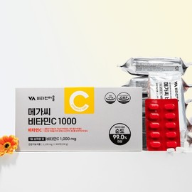 High-potency Mega C Vitamin C 1000mg Large Capacity 4 Boxes Total 1200 Tablets / 고함량 메가씨 비타민C 1000mg 대용량 4박스 총1200정
