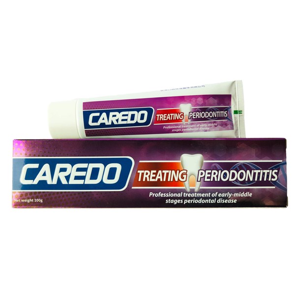 CAREDO Healing Periodontitis Treatment At Home Toothpaste, Periodontal Disease Treatment 3.52oz, Gingivitis Treatment & Gum Disease Treatment, Fluoride Free Toothpaste for Bleeding Gums and LooseTeeth